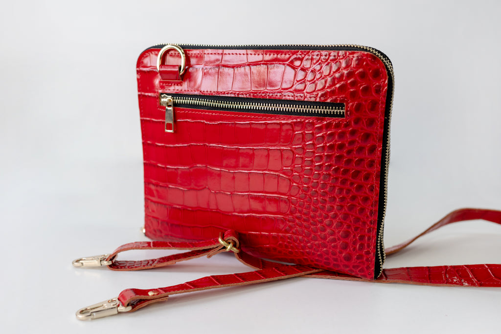 Cyprus, Limassol. Bag'planner. Double zippered leather planner organizer A5.