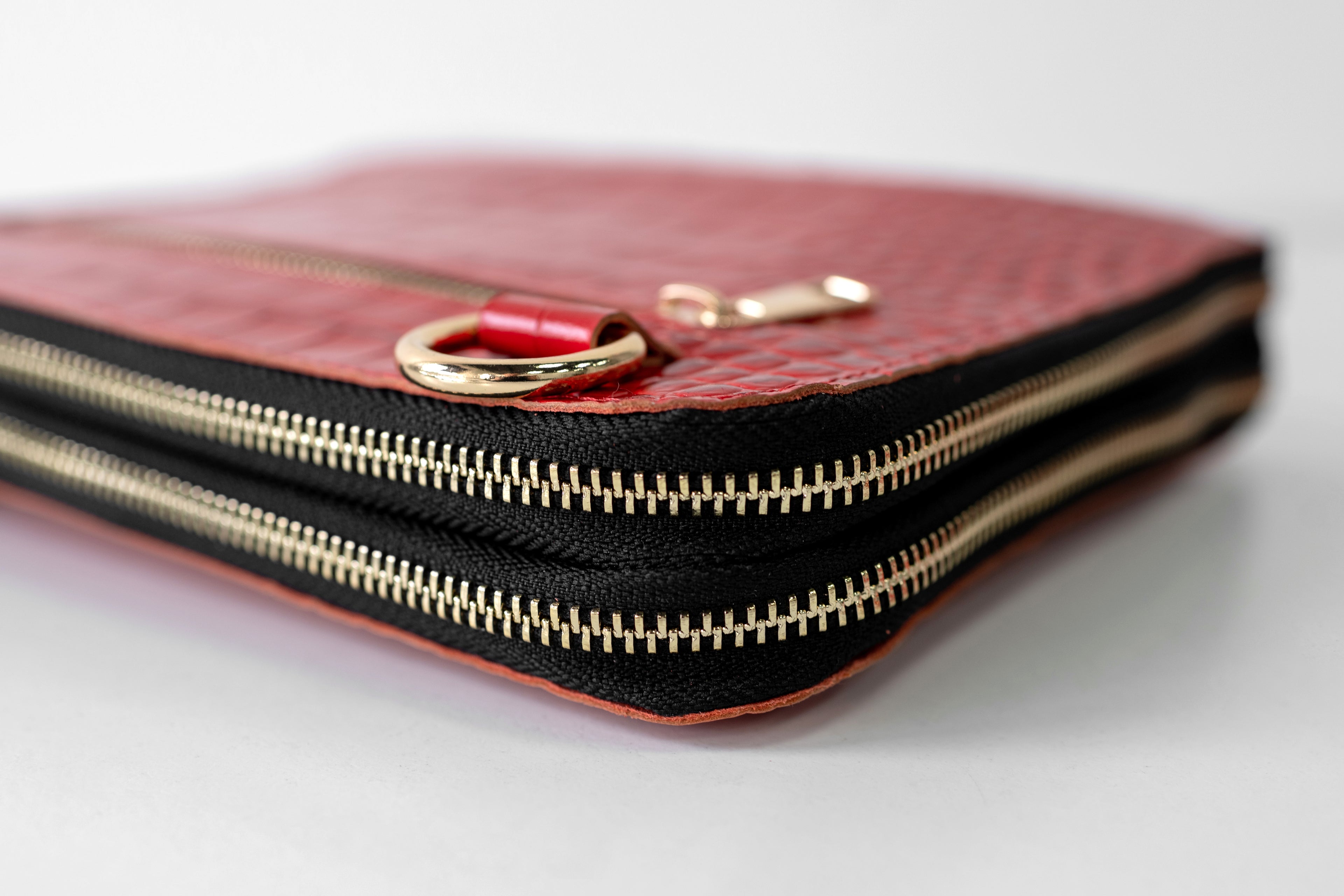 Cyprus, Limassol. Bag'planner. Double zippered leather planner organizer A5.