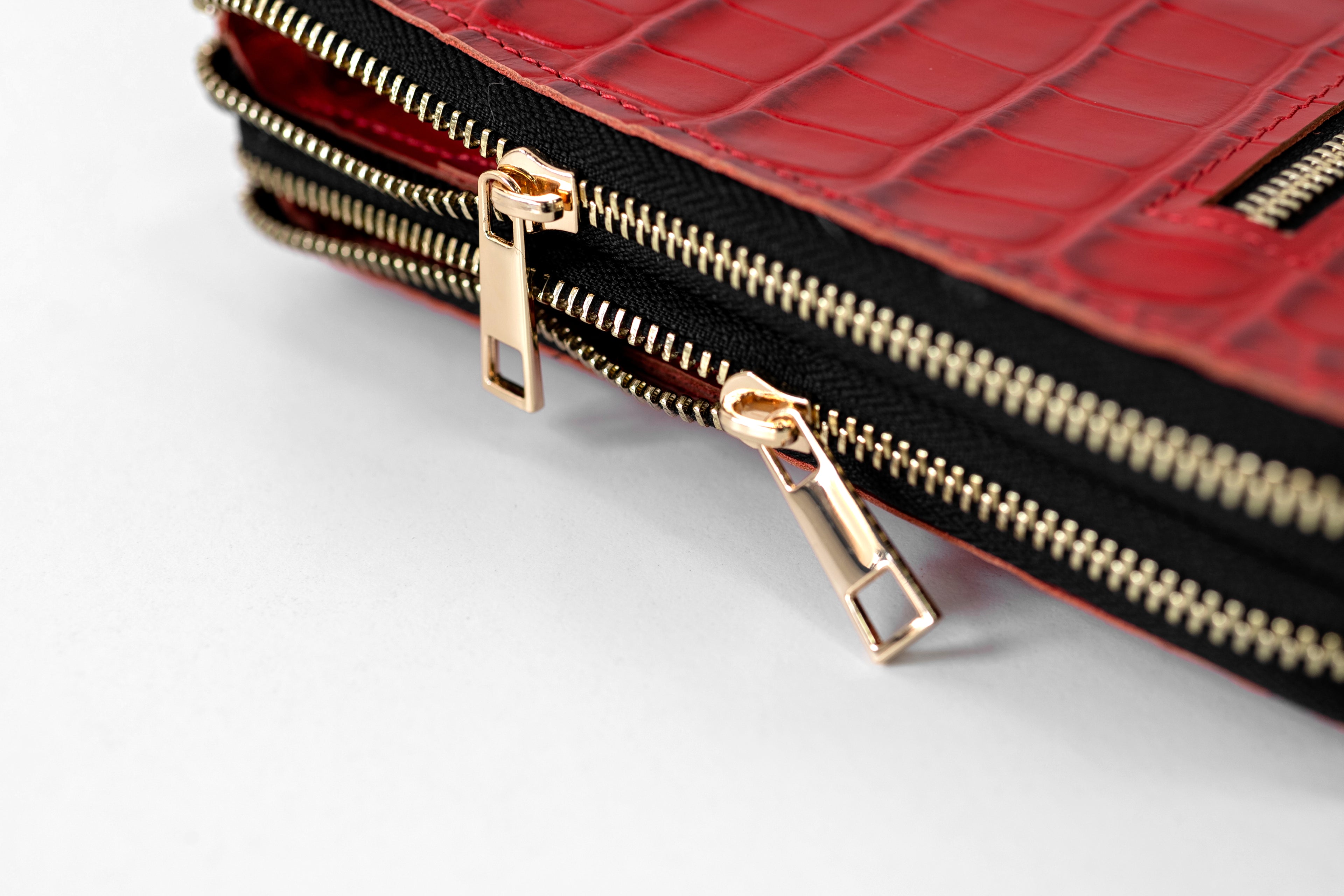 Cyprus, Limassol. Bag'planner. Double zippered leather planner organizer A5.