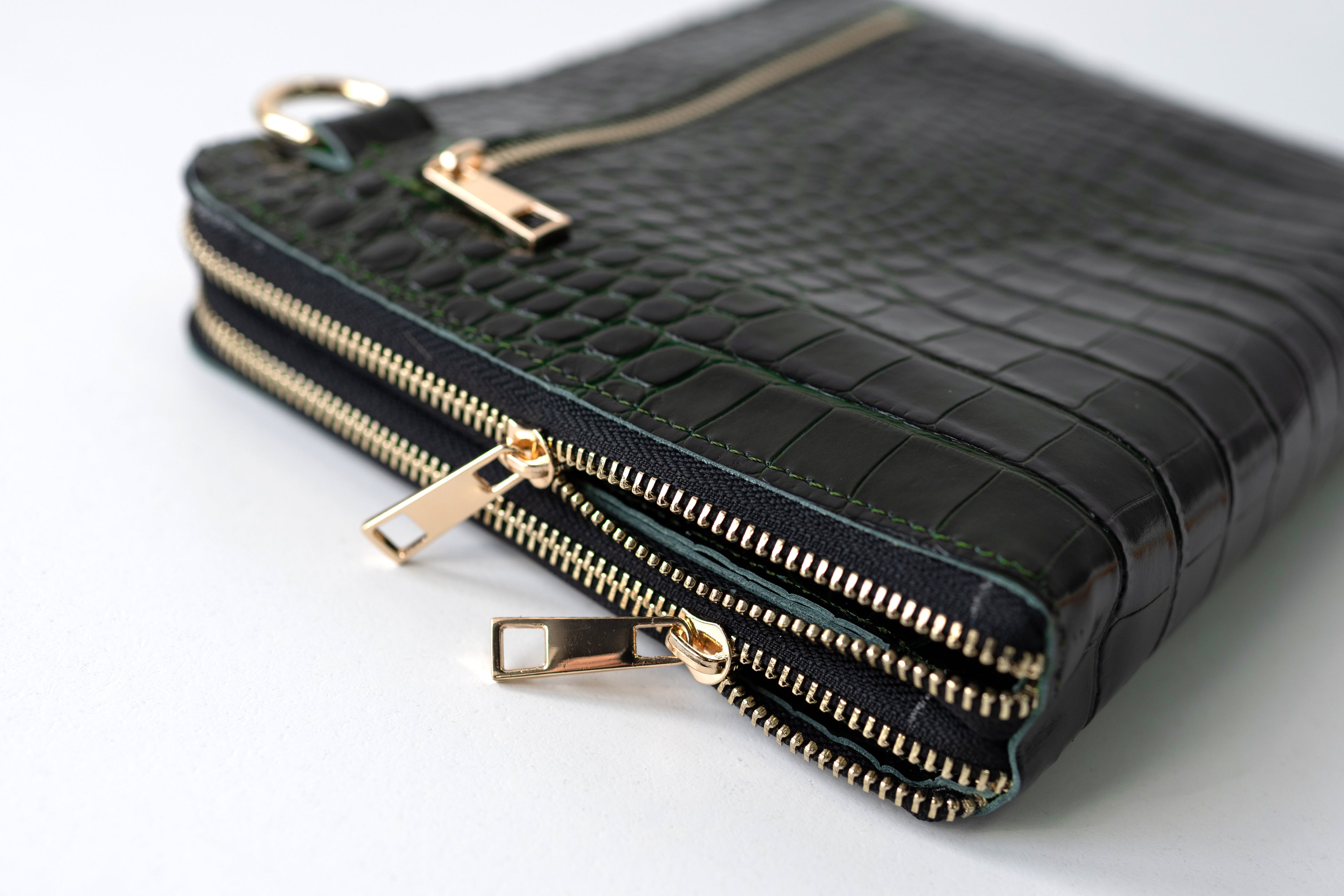 Bag'planner. Double zippered leather planner organizer A5.