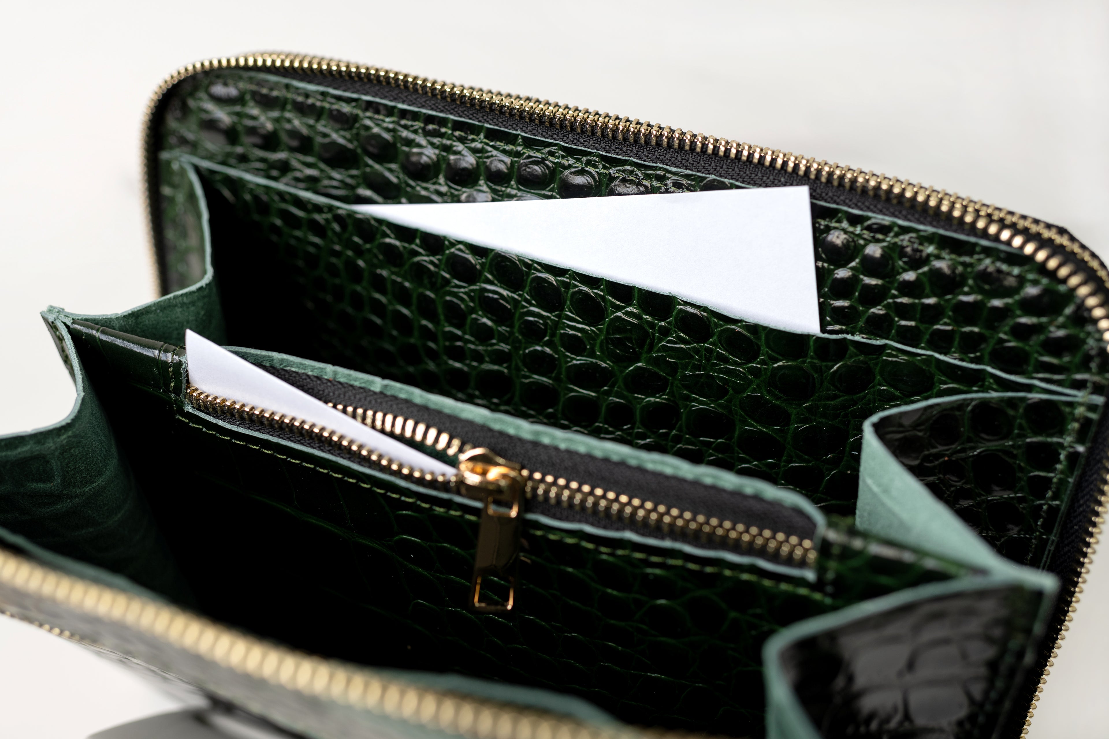 Bag'planner. Double zippered leather planner organizer A5.