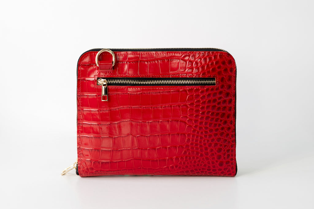 Cyprus, Limassol. Bag'planner. Double zippered leather planner organizer A5.