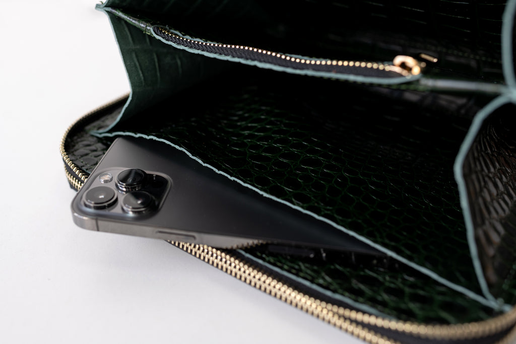 Bag'planner. Double zippered leather planner organizer A5.
