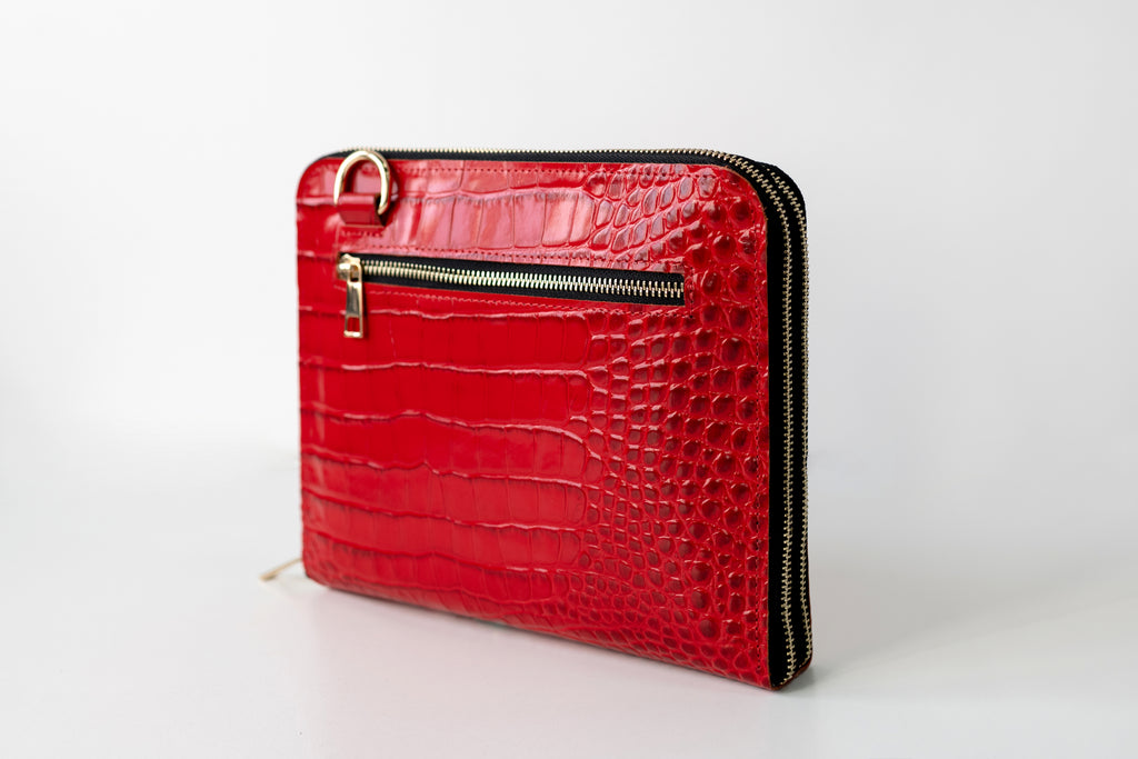 Bag'planner. Double zippered leather planner organizer A5.