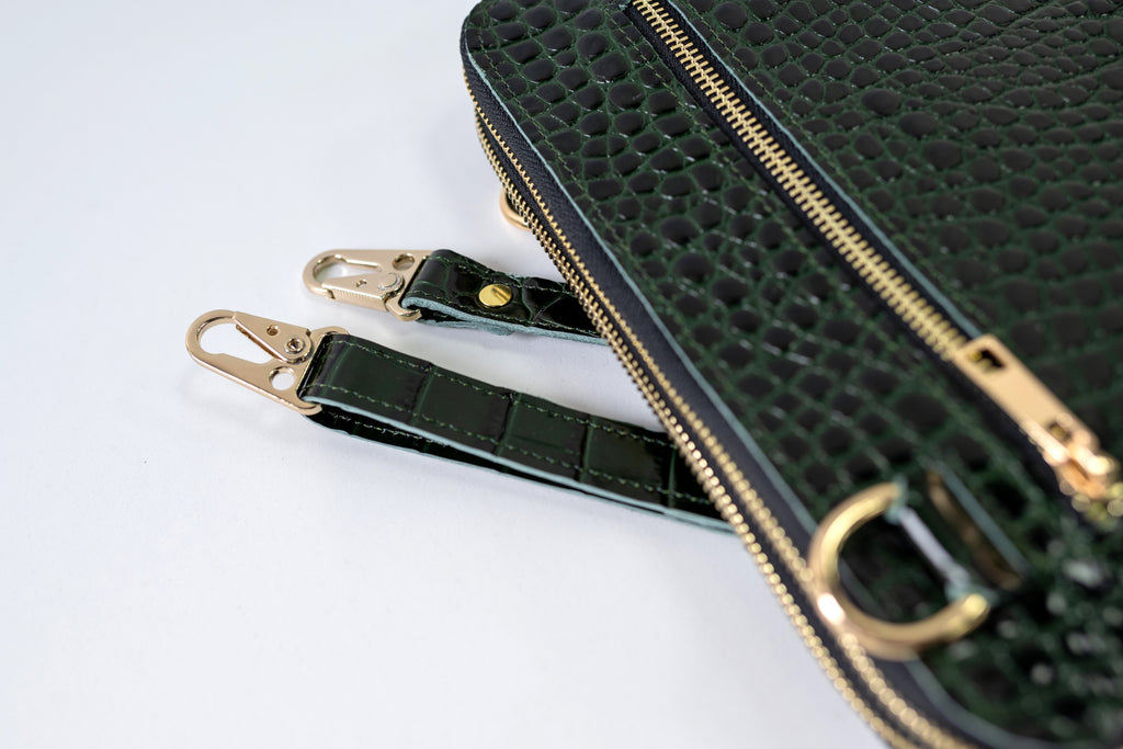 Bag'planner. Double zippered leather planner organizer A5.
