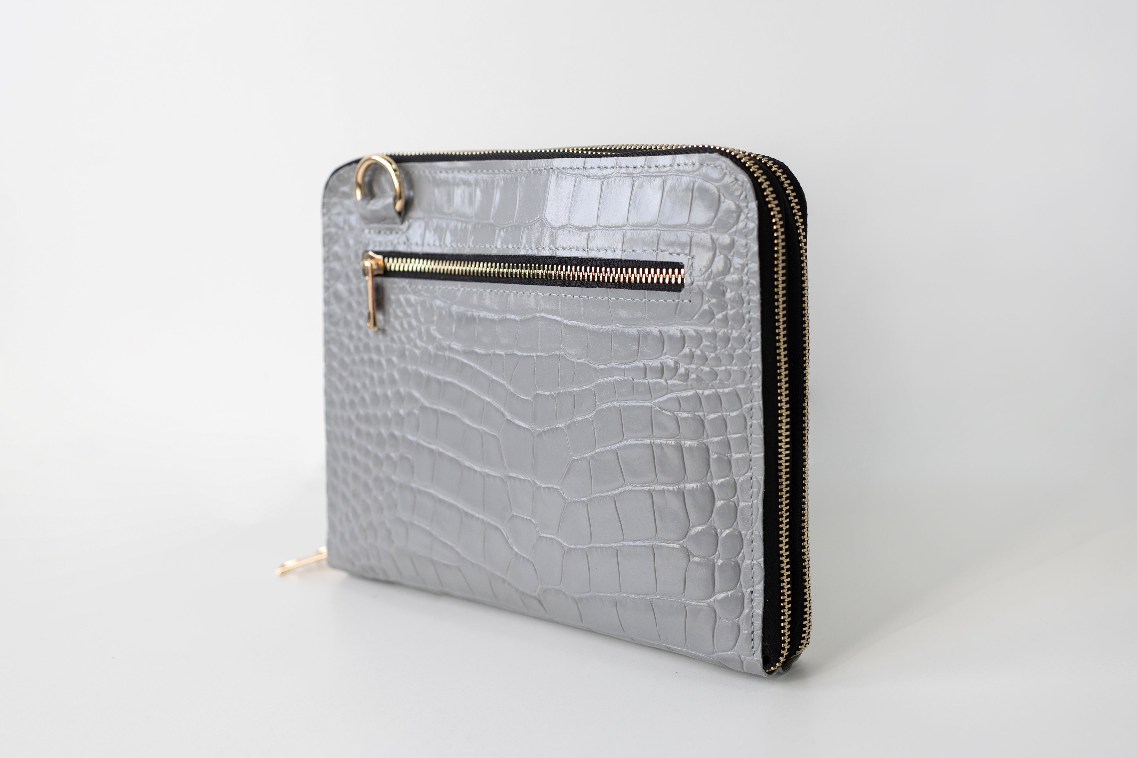 Bag'planner. Double zippered leather planner organizer A5.