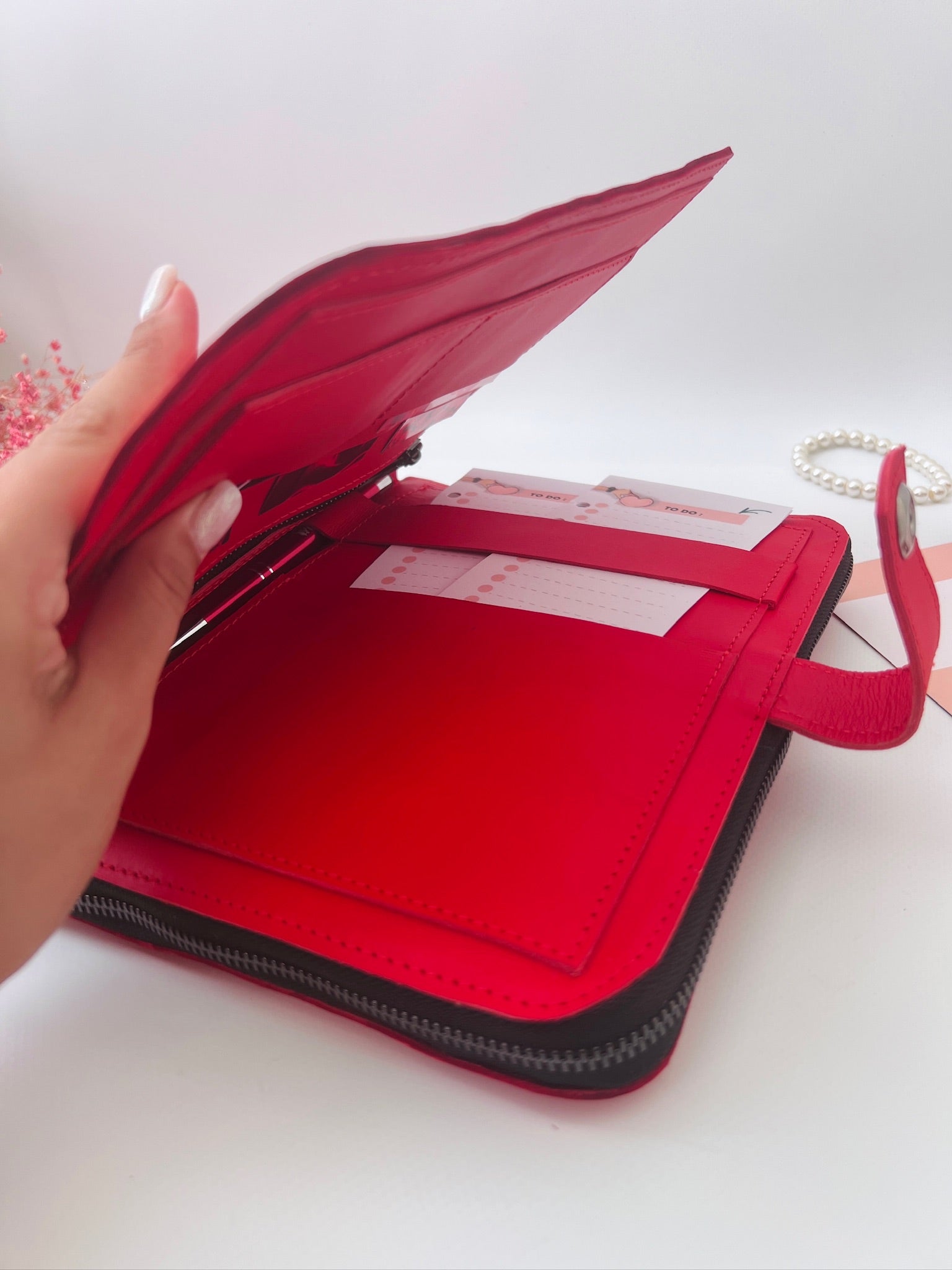 Double leather cover planner A5