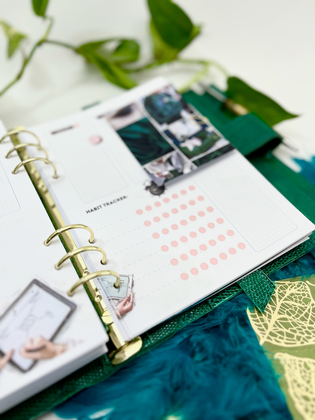 Cyprus,Limassol Green leather planner A5