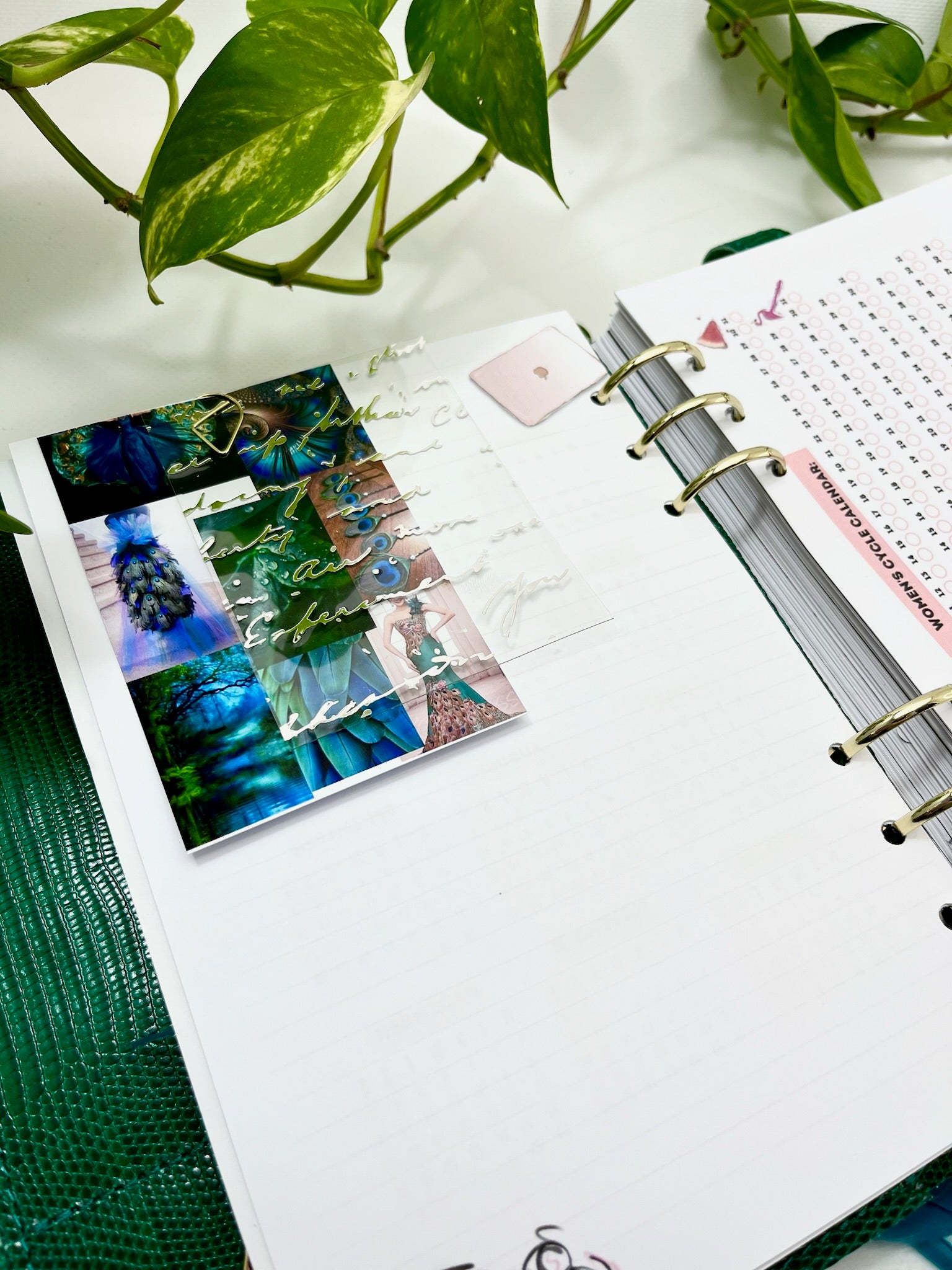 Cyprus,Limassol Green leather planner A5