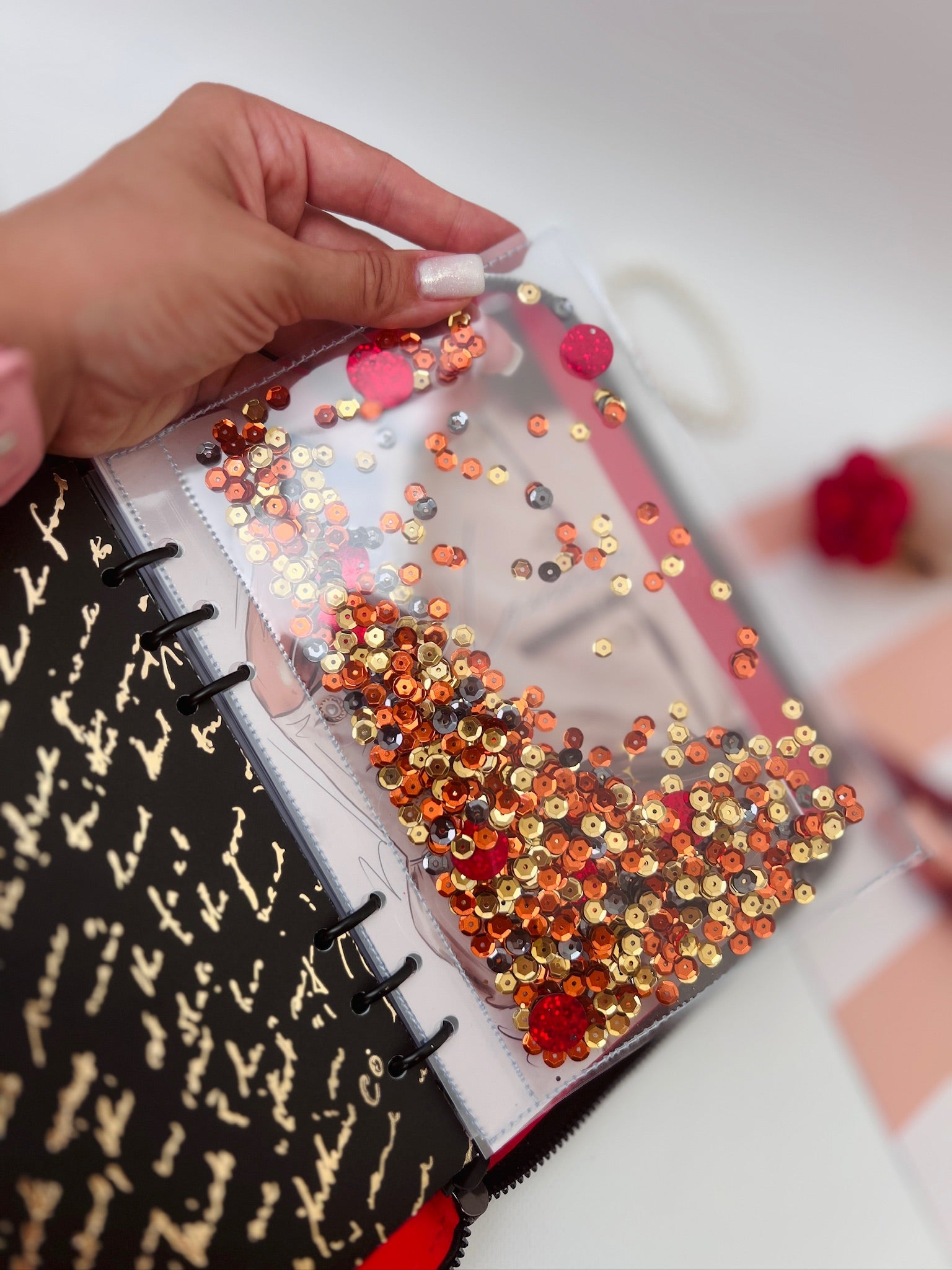 Double leather cover planner A5