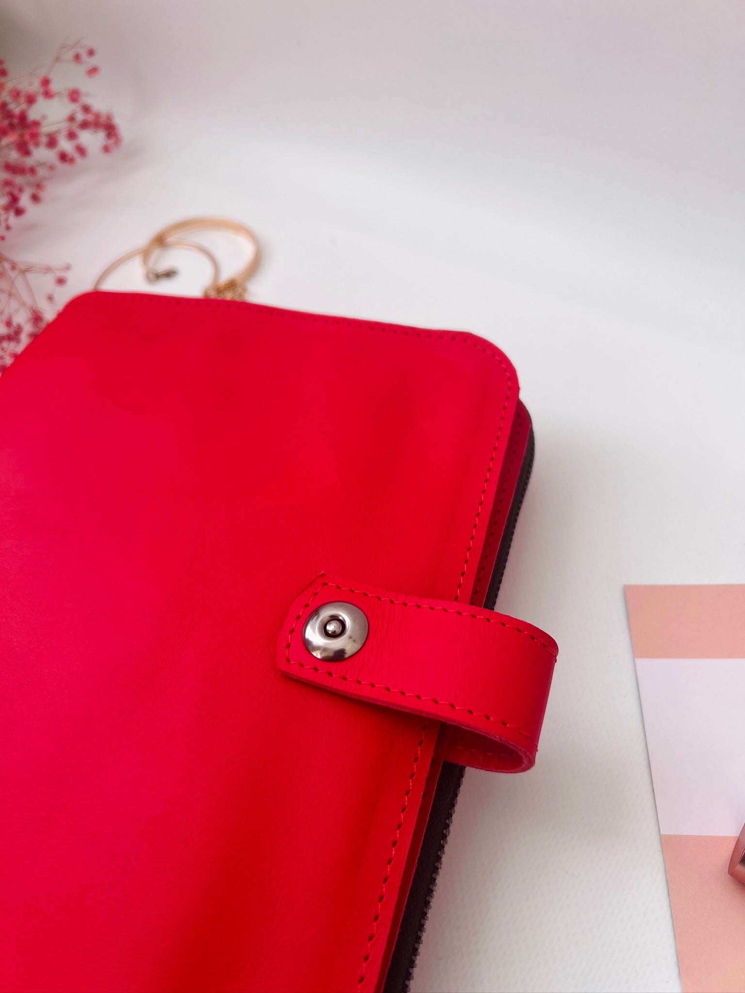 Double leather cover planner A5