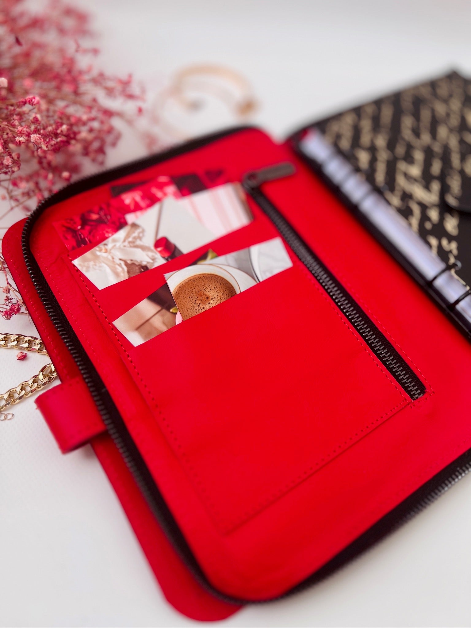 Double leather cover planner A5