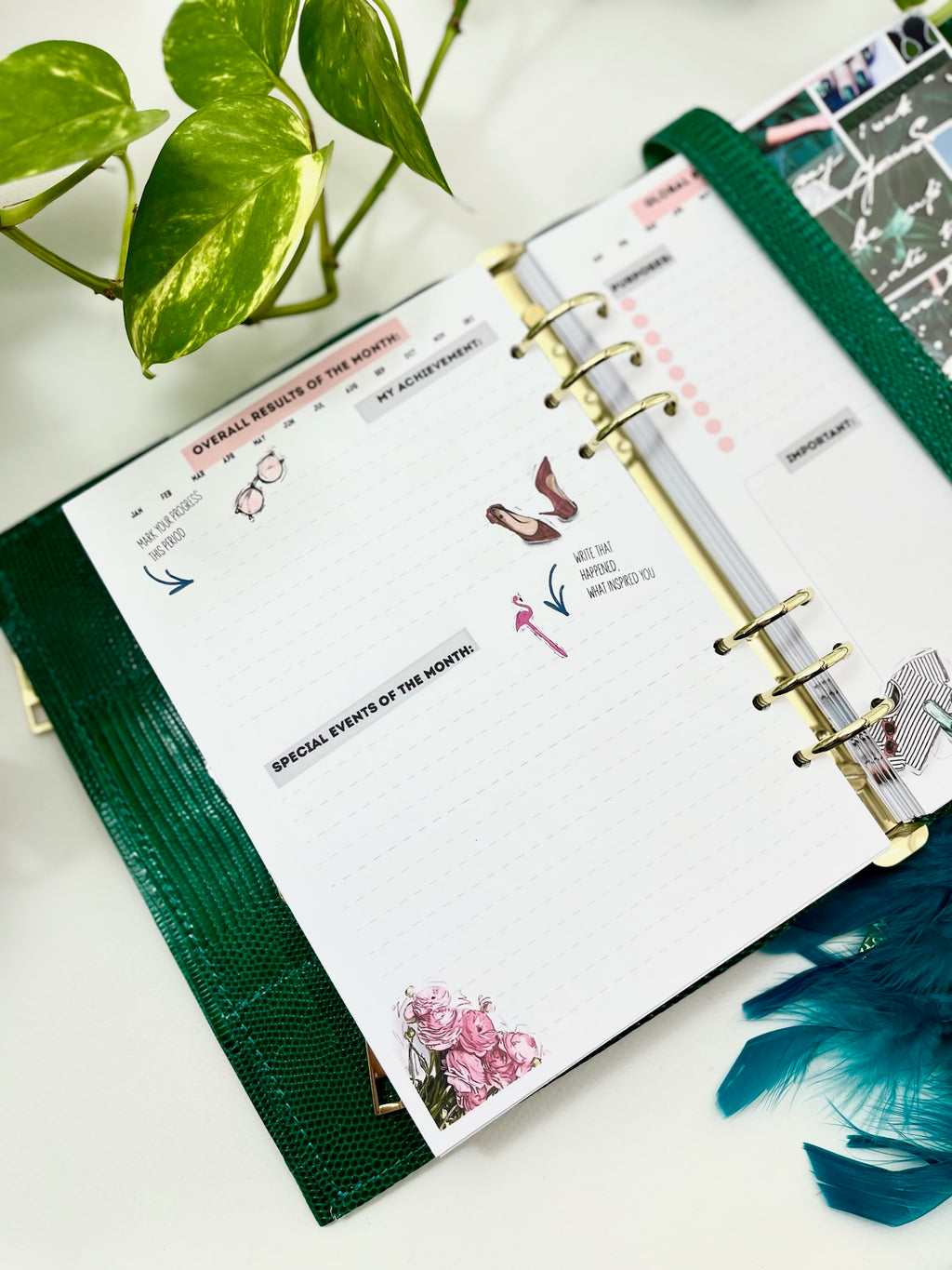 Cyprus,Limassol Green leather planner A5