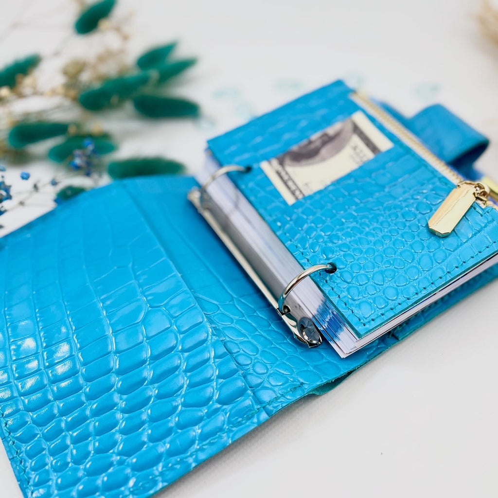 Leather Planner A7,mini  Planner, A7 binder, Ringbuch a7, Leather template, A7 ring binder, notepad for small handbag.