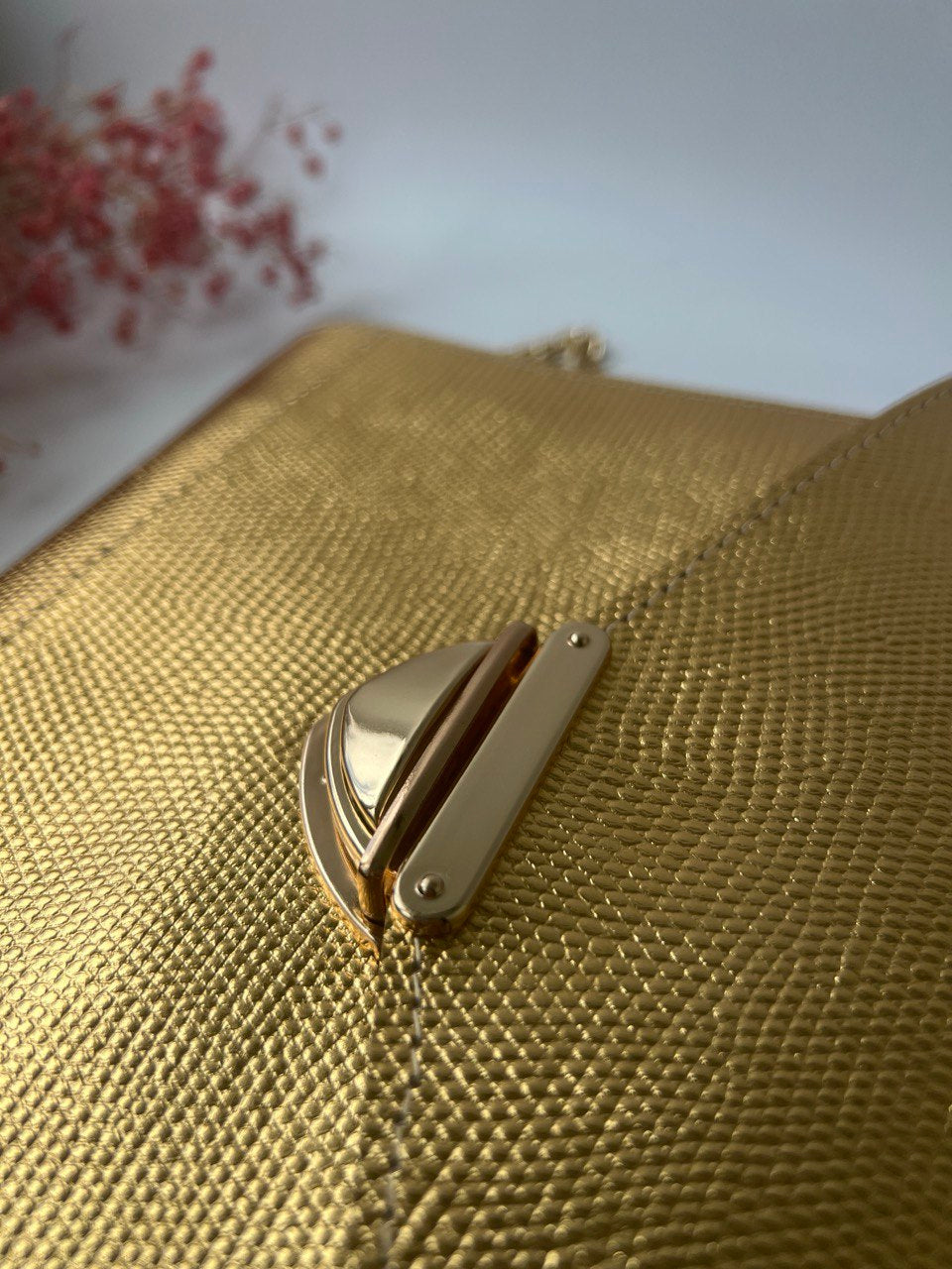 Gold leather planner A5