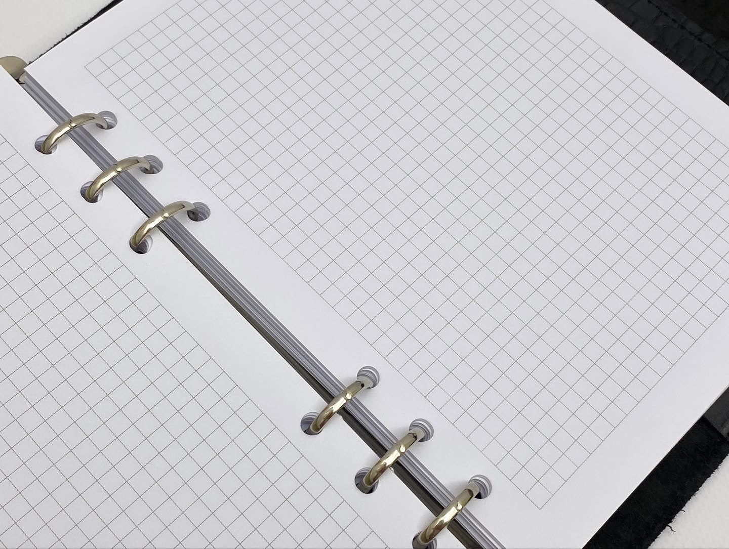 Very black matte croco leather. Format A5.