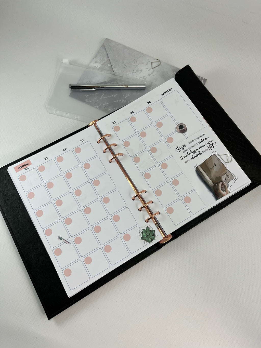 Cyprus, Limassol Hard cover leather weekly planner A5