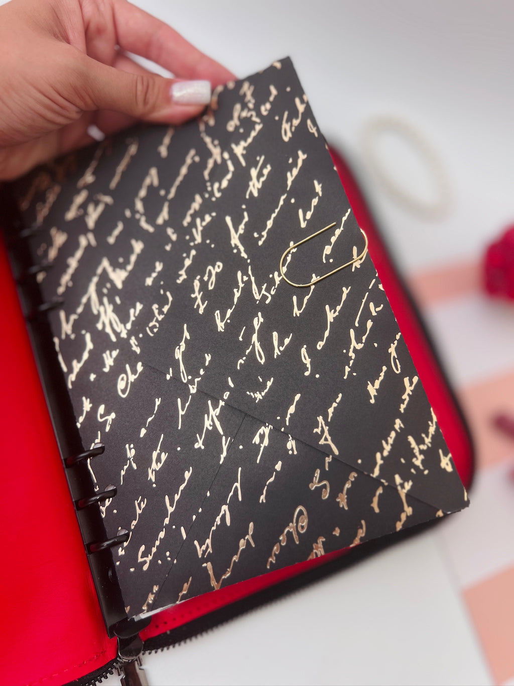 Double leather cover planner A5