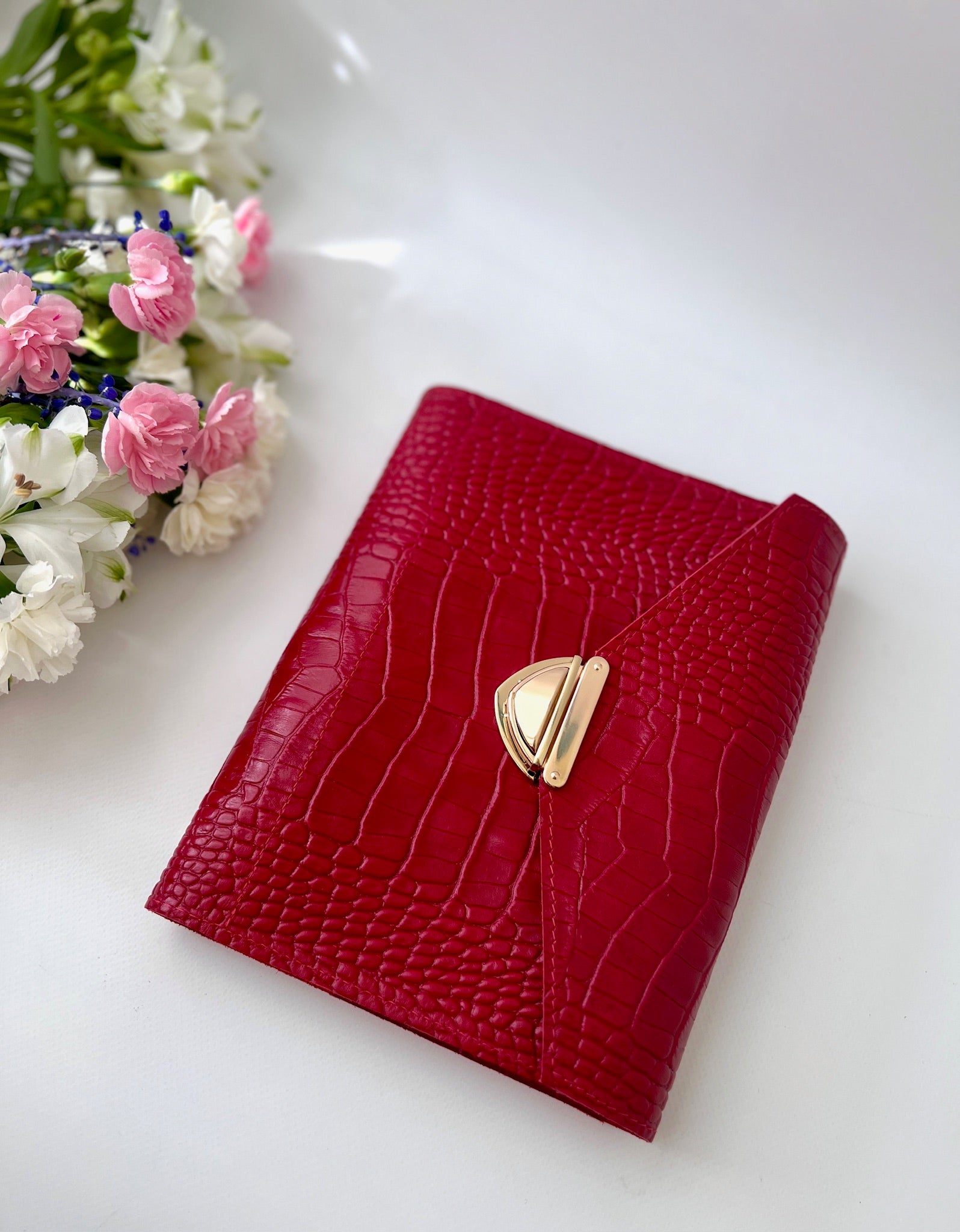 Cyprus, Limassol. Red leather planner A5.