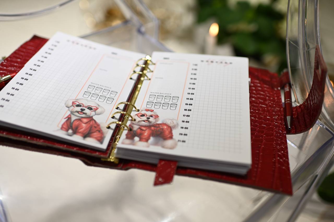 Lipstick beauty makeup planner A5