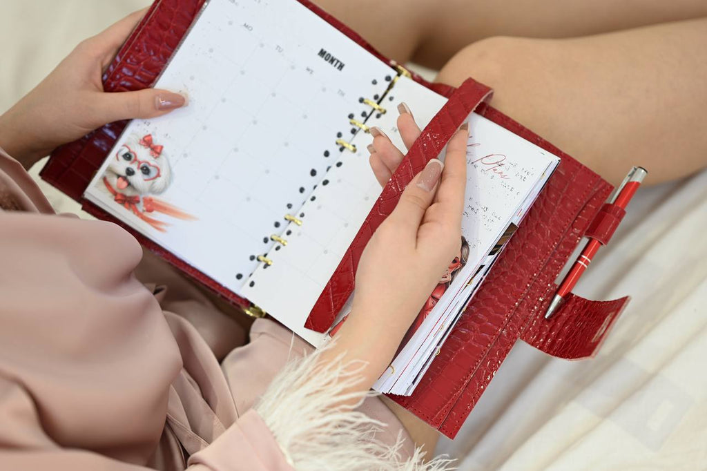 Lipstick beauty makeup planner A5