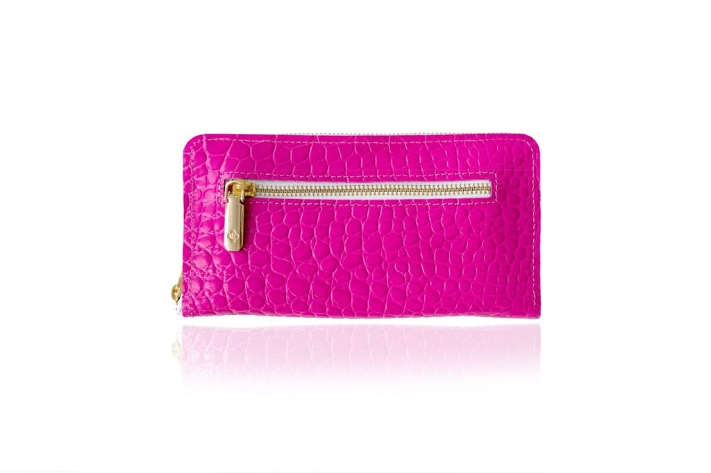 Pink Leather wallet, Women's Leather Wallet Leather, Wallet for Women, Gift for her Anniversary, zipp wallet,Leather Ziparound Wallet.