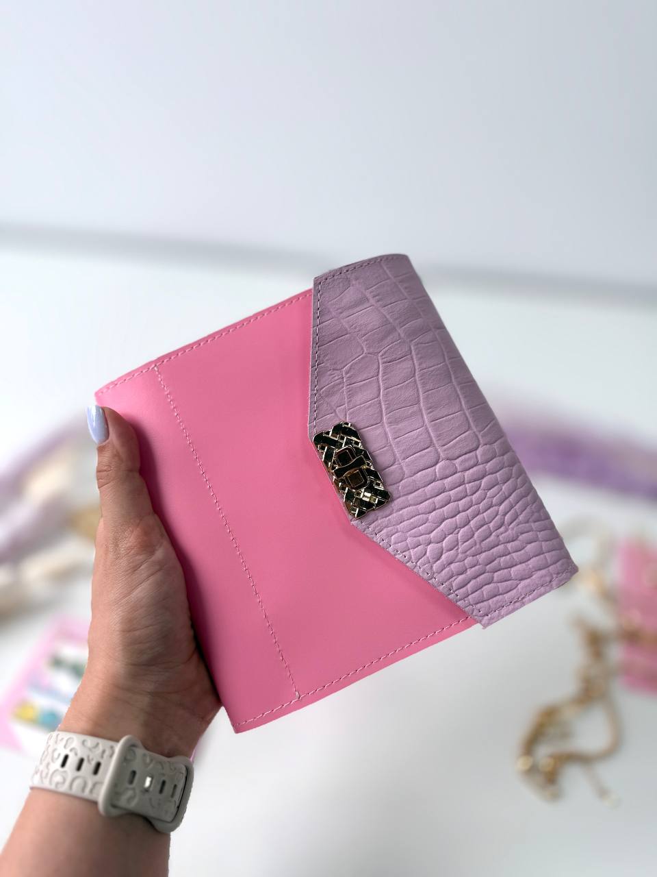 Leather mini notebook cover A7 binder,Planner A7 binder personal size, leather planner, planner binder 2 rings, time diary for work