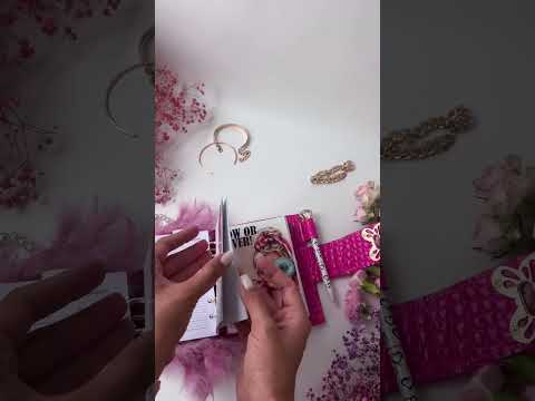 Leather wallet notebook cover mini A7 dated week 2026 big 6 rings binder.