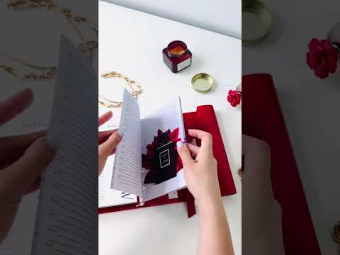 Red leather notebook cover A5,  just for documents A5 format.