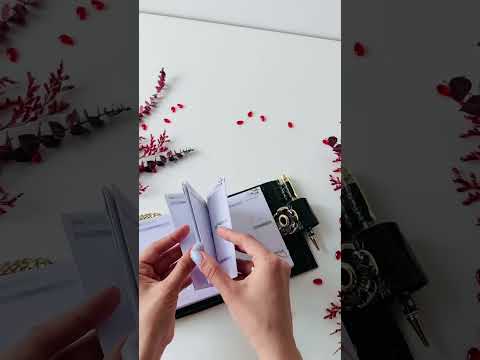 Leather wallet notebook cover mini A7.