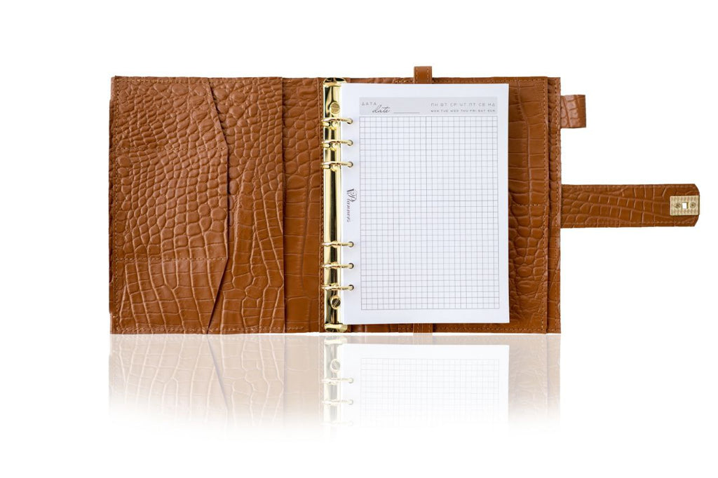 Cyprus, Limassol. Elegant A5 Brown Leather Notebook Cover