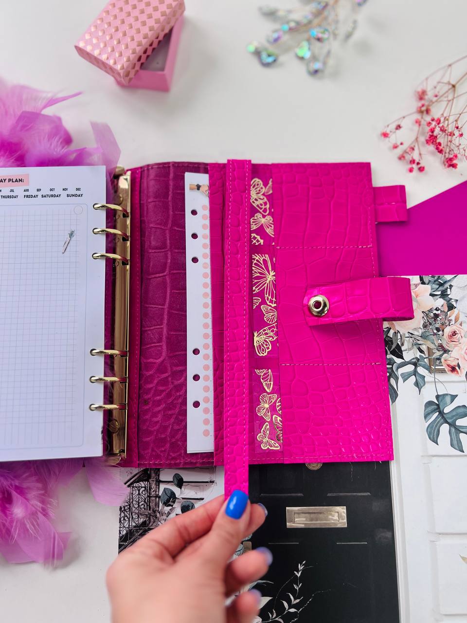 Pink Luxe A5 Planner - Daily Chic Organizer