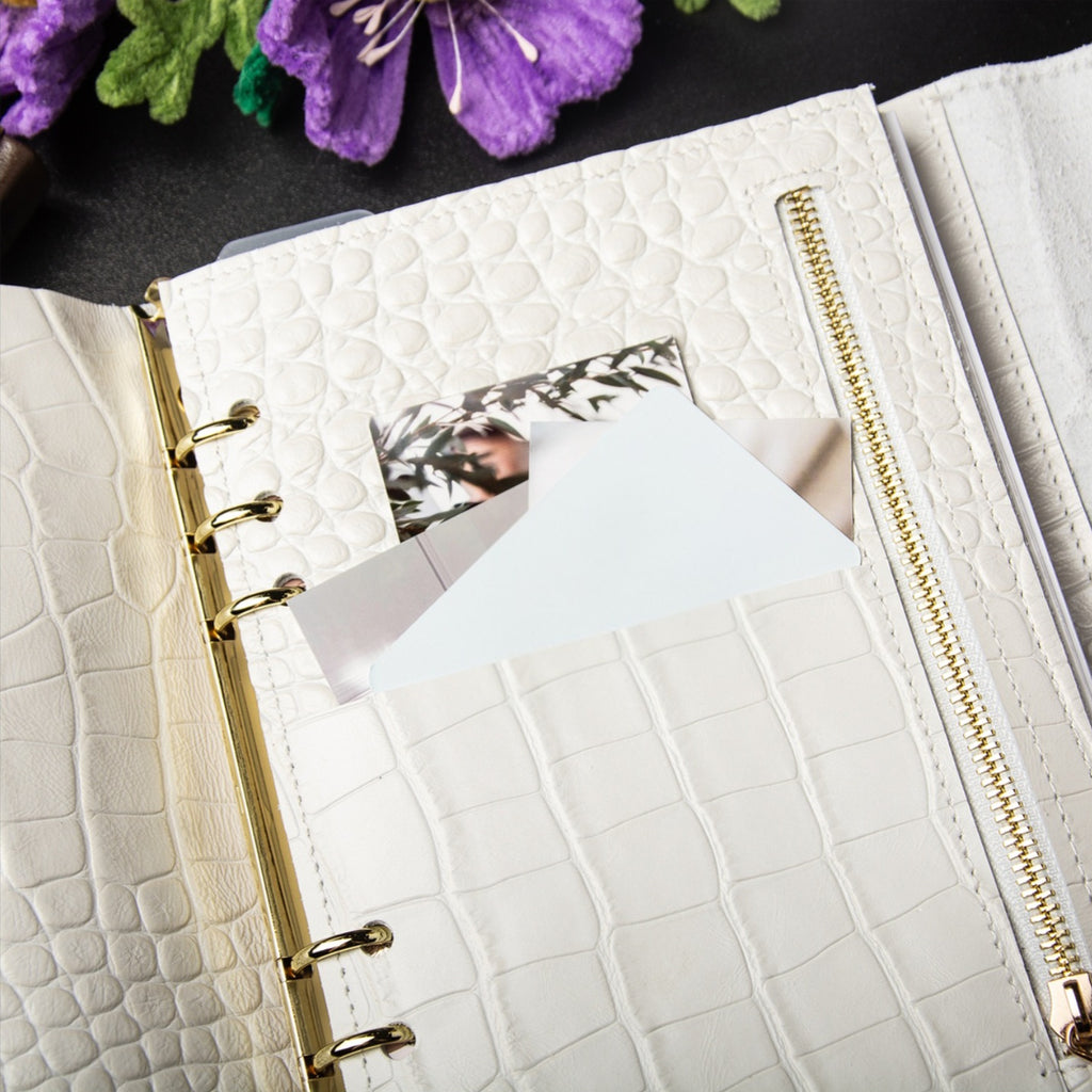 A5 Luxe Leather Notebook Sleeve