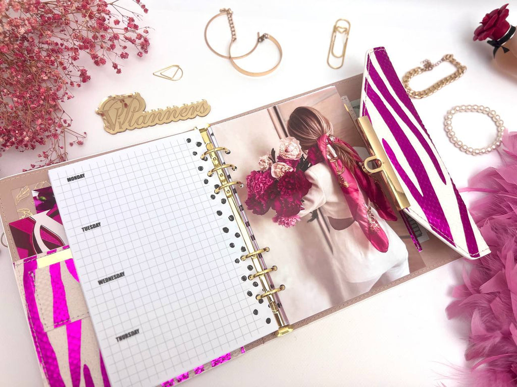 Hard leather cover A5 big binder.