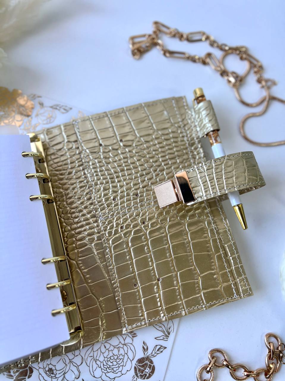 A6 NEW SIZE leather double planner cover binder 6 rings binder, dated planner, leather planner, gift for her, medium size planner.