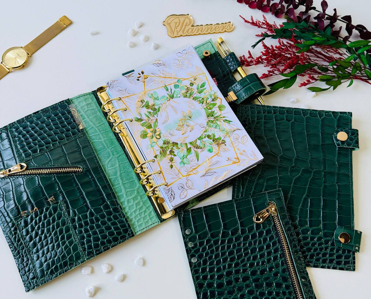 3in1 leather notebook cover A5 just for documents A5 format.