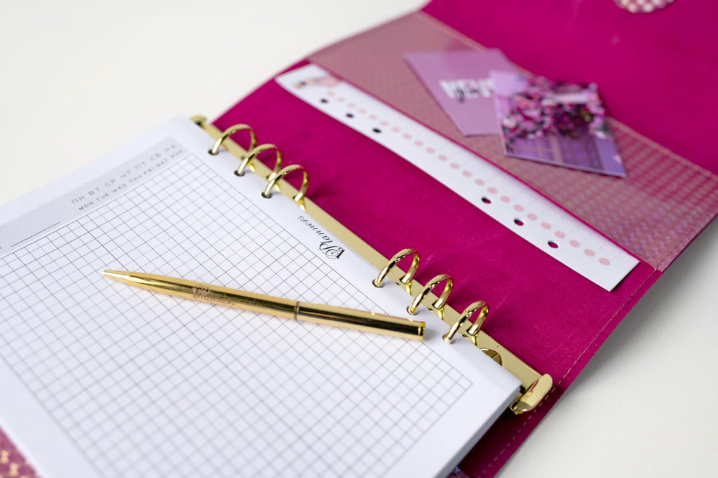 Cyprus, Limassol. RARE holographic pink leather notebook cover A5.