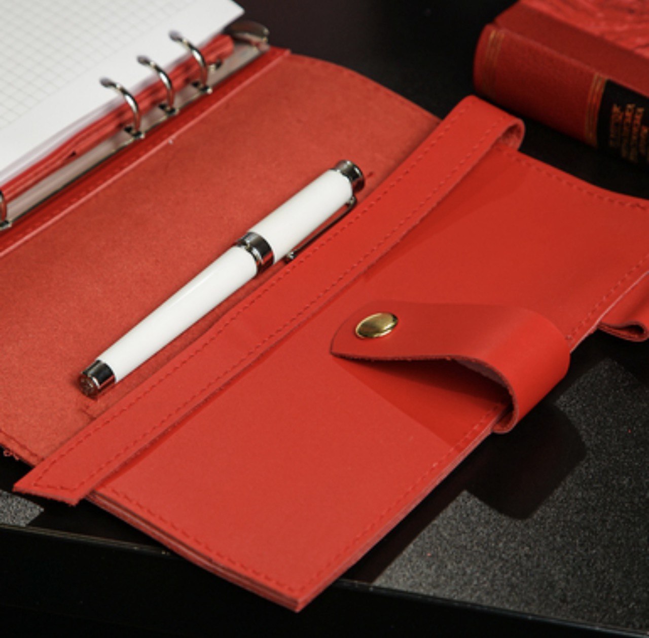 Cyprus, Limassol,  stationery items. Leather notebook cover A5,  classic collection.