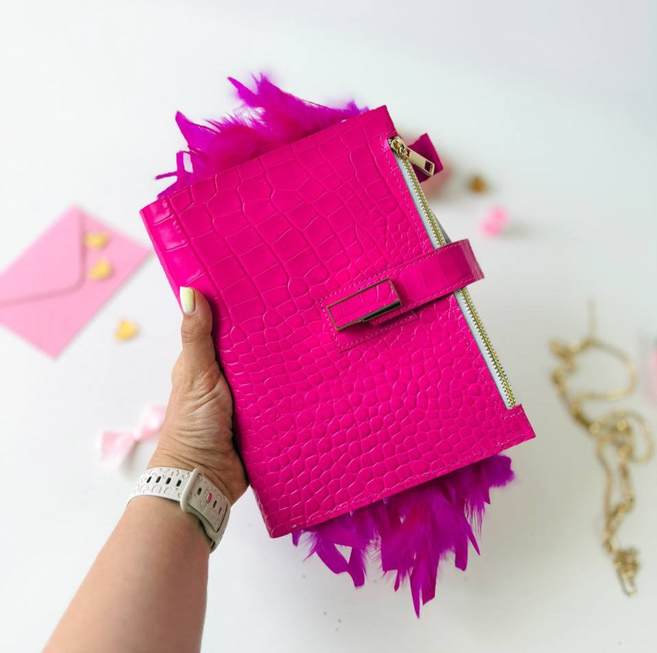 Ροζ Luxe Α5 Planner &amp; Σετ Δώρου 🎁