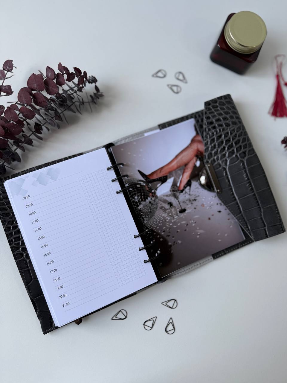 Natural Italian Leather Planner A5, Ringbuch a5, Leather template, A5 ring binder,Binder a5,Leather wallet template,Binder wallet.