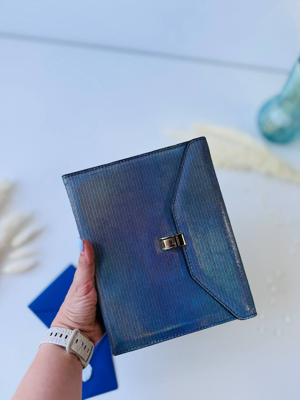 Hard leather cover A5 big binder.