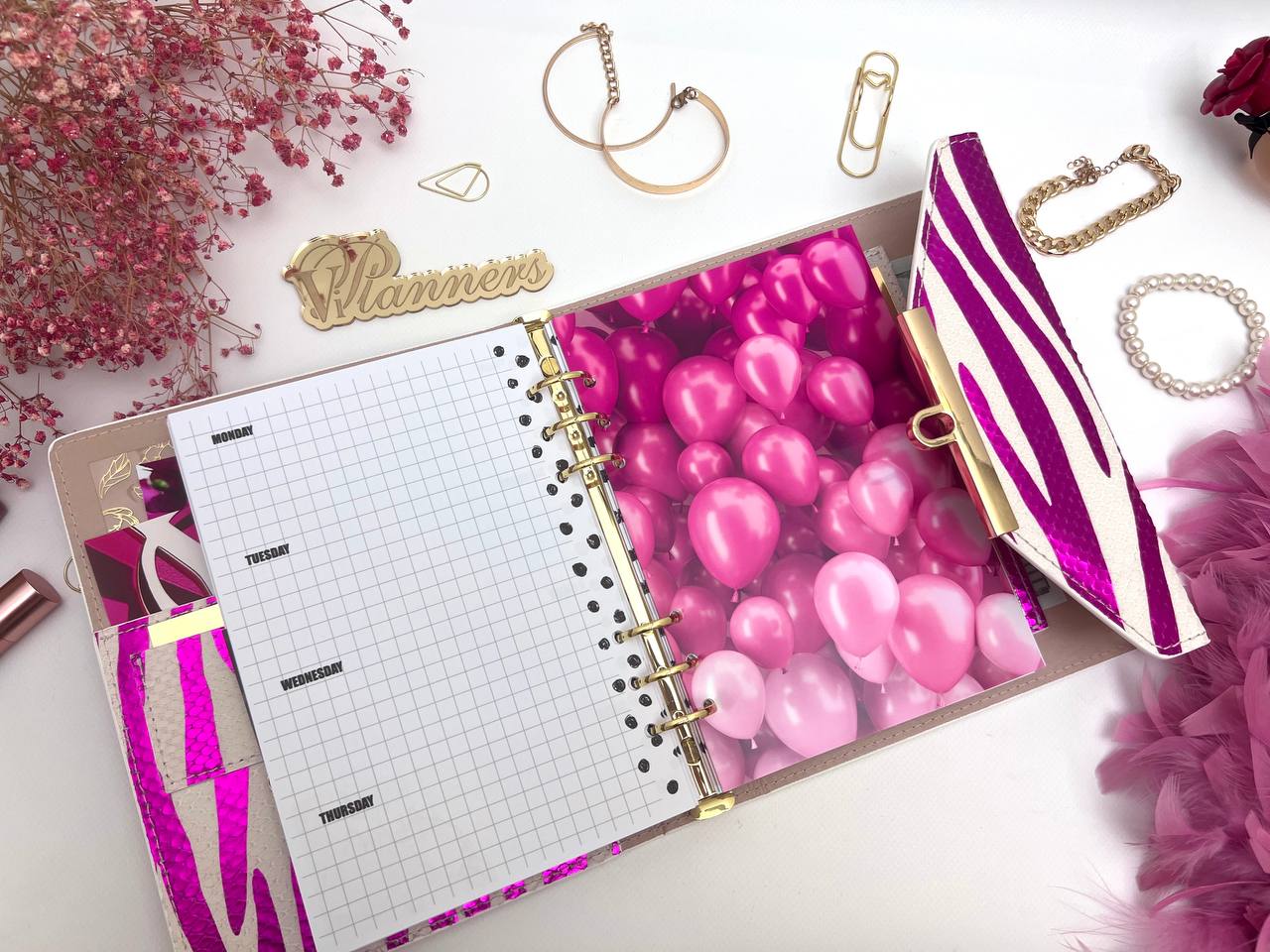 Hard leather cover A5 big binder.