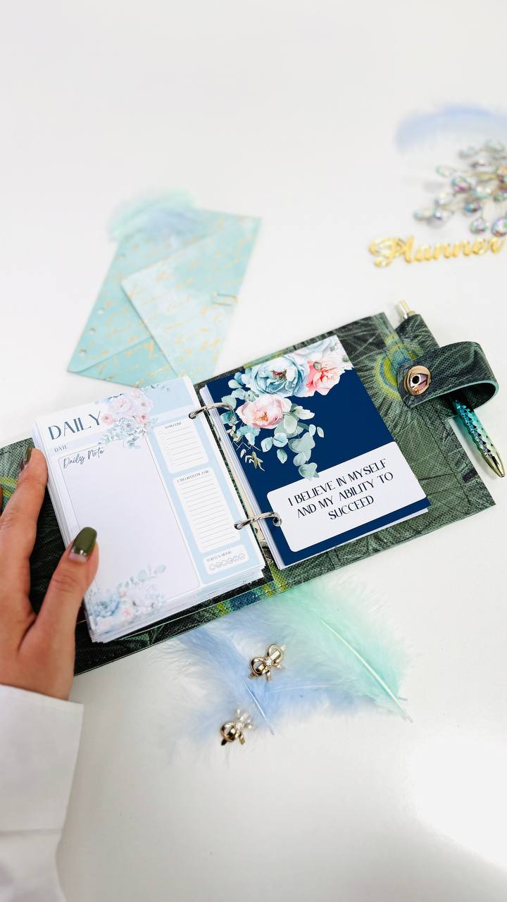 Exclusive Leather mini planner A7 binder.