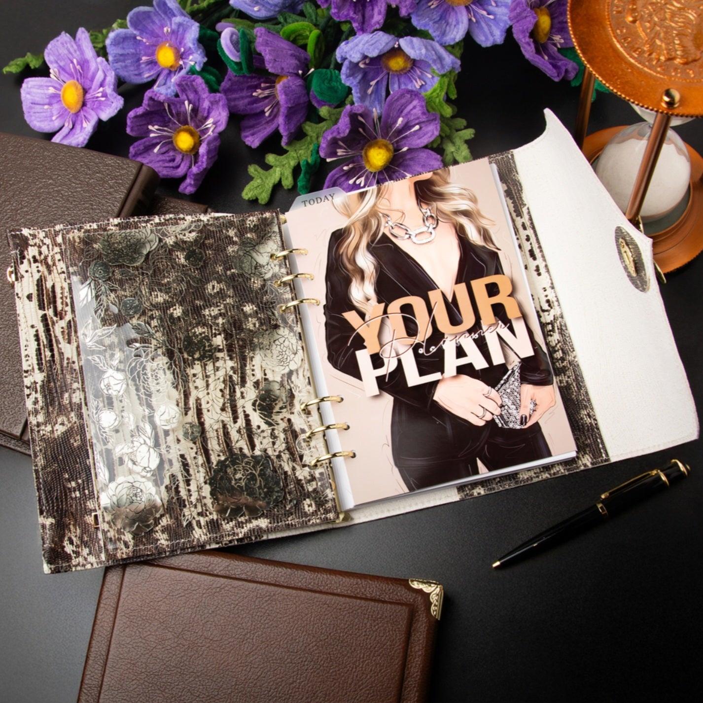 Rare natural Leather notebook cover A5.