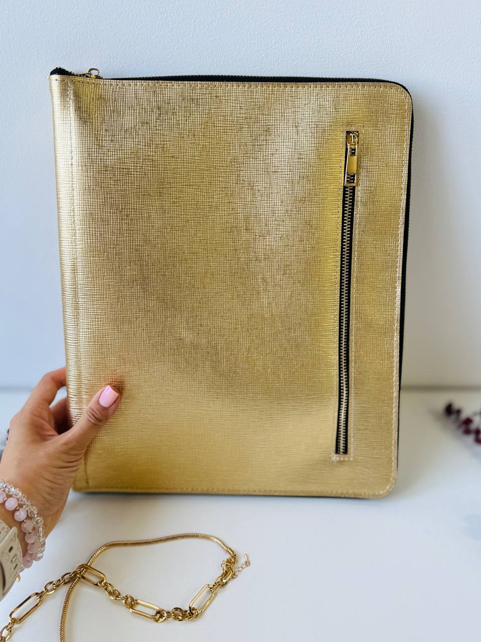 A4 Luxe Leather Organizer Padfolio