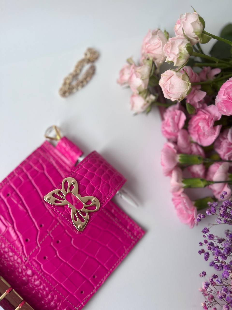 Leather wallet notebook cover mini A7 dated week 2026 big 6 rings binder.