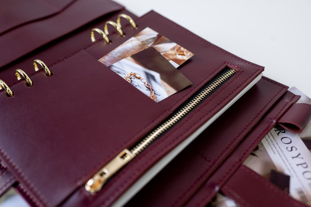 Cyprus, Limassol. Leather cover A5 - for documents A5 and A4 size.