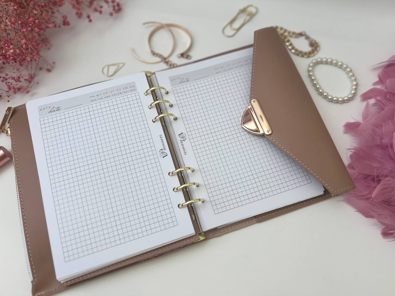 Natural Leather Planner A5, Leather template, A5 ring binder,Binder a5,Leather wallet template,Binder wallet.