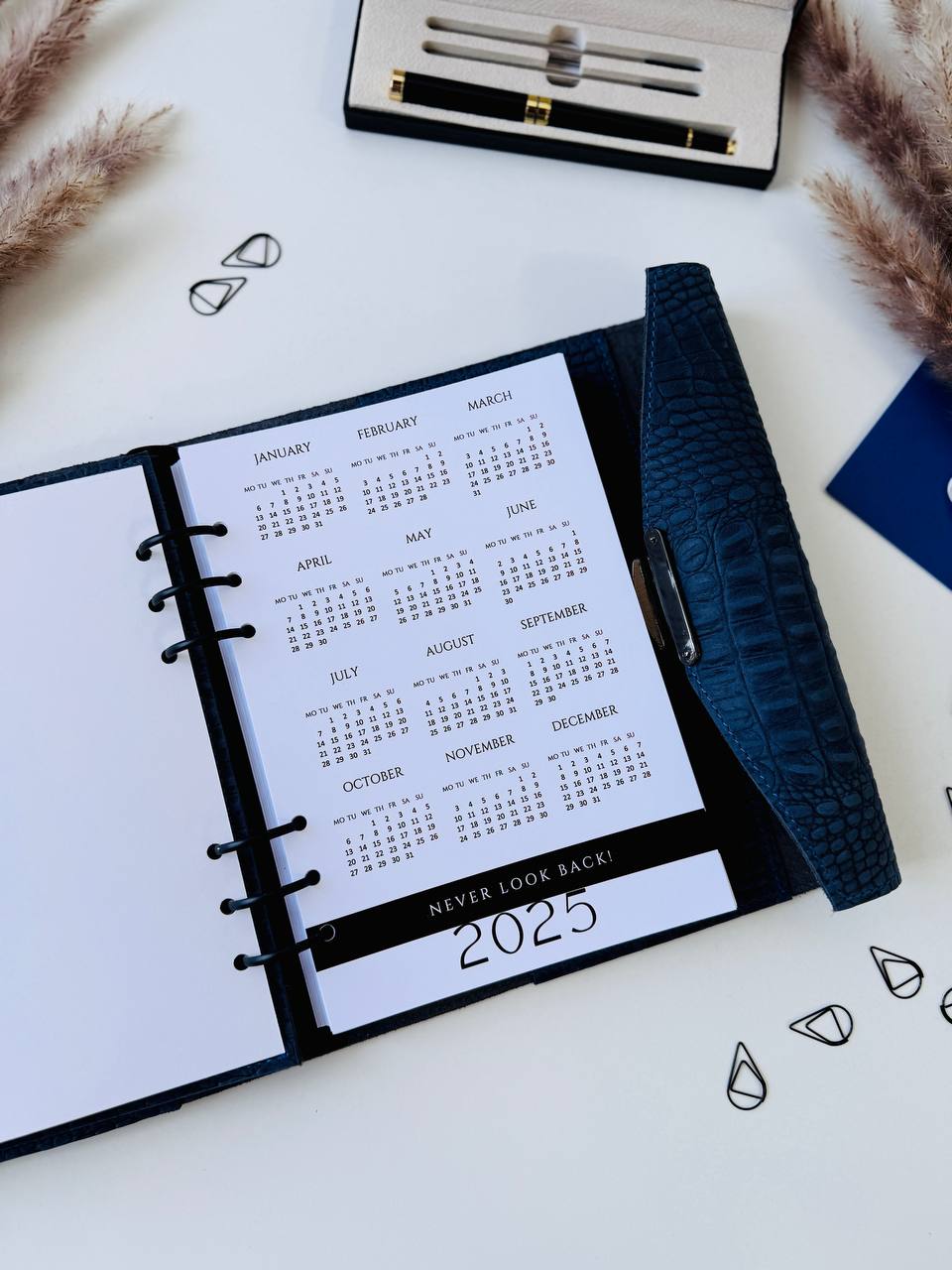 Cyprus, Limassol. Rare blue 3d leather notebook cover A5.