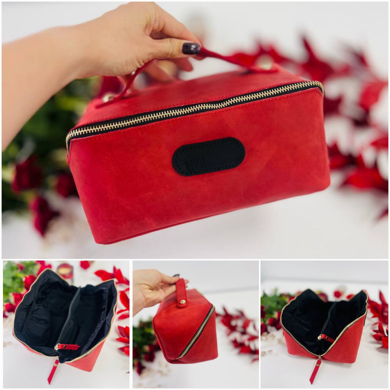 Bridesmaid gifts, Leather makeup bag, Mothers day gift, Personalized gift, Bridesmaid, Gift for her, pink cosmetic bag.